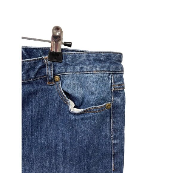 Oscar de la Renta Boot cut Medium Wash Blue Jeans Red Label Women’s Size 12 - Picture 5 of 7